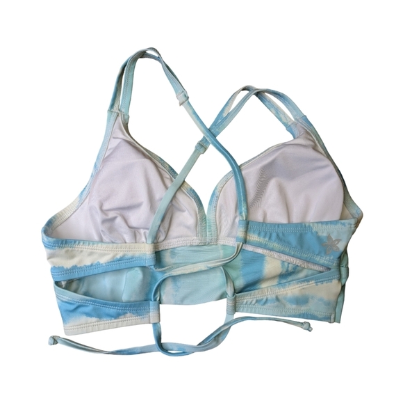 Quintsoul NWT Bikini Mid Rise Retro Bottoms/Crossback Lace Up Bustier Top Size S - Picture 6 of 13